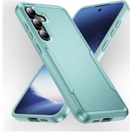 Mobigear Heavy Armor Coque Samsung Galaxy S24 Plus Coque arrière Rigide Anti-Chocs - Vert