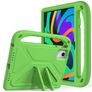 Mobigear AeroArmor Coque Lenovo Tab P12 Coque de tablette pour enfants avec Poignée Enfants en EVA + Porte-crayon - Vert