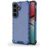 Mobigear Honeycomb Coque Samsung Galaxy S26 Coque arrière Rigide Anti-Chocs - Bleu
