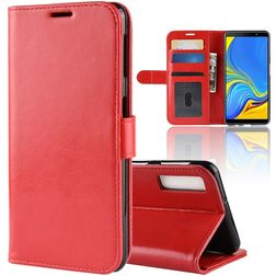 Mobigear Wallet Housse Samsung Galaxy A7 (2018) Etui Porte-Monnaie - Rouge