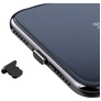 Mobigear Essentials Bouchon Anti-poussière en Aluminium - Apple Lightning - Noir (Lot de 2)