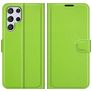 Mobigear Classic Housse Samsung Galaxy S22 Ultra Etui Porte-Monnaie - Vert