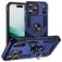 Mobigear Armor Ring Coque iPhone 17 Pro Coque arrière Rigide Anti-Chocs avec Anneau-Support - Bleu