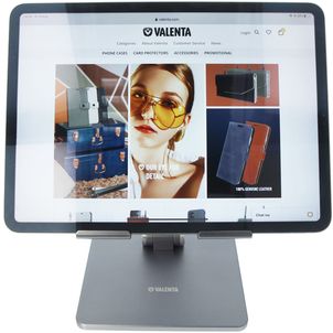 Valenta Aluminum Foldable Support de tablette - Gris sidéral Universel