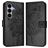 Mobigear Butterfly Housse Samsung Galaxy A27 Etui Porte-Monnaie - Noir