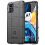 Mobigear Rugged Shield Coque Motorola Moto G22 Coque arrière en TPU Souple Anti-Chocs - Noir