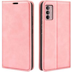 Mobigear Retro Slim Motorola Moto G42 Étui Portefeuille - Rose