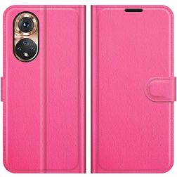 Mobigear Classic Housse HONOR 50 Etui Porte-Monnaie - Magenta