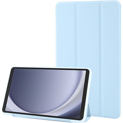 Mobigear Tri-Fold Gel Coque Samsung Galaxy Tab A11 Etui en TPU,Similicuir - Bleu