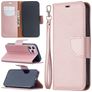 Mobigear Excellent Housse iPhone 12 Etui Porte-Monnaie - Rose doré