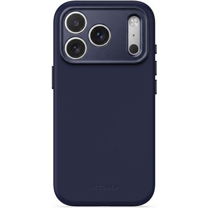 Decoded AntiMicrobial Coque iPhone 18 Pro MagSafe Coque arrière en Silicone - Atlantic Blue