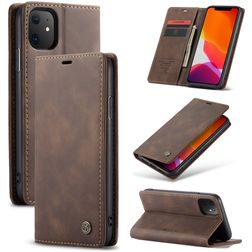 Caseme 013 Housse iPhone 11 Etui Porte-Monnaie - Marron