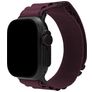 Mobilize Alpine Bracelet Nylon Apple Watch Fermeture boucle ardillon - 49/46/45/44 mm - Bordeaux