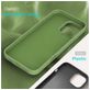 Mobigear Rubber Touch Coque iPhone 16 Pro Coque arrière en Silicone - Vert