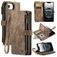 CaseMe C30 Housse iPhone 17e Etui Porte-Monnaie - Marron
