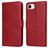 Mobigear Wallet Housse iPhone 16e Etui Porte-Monnaie - Rouge