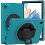 Mobigear SureGrip Coque Samsung Galaxy Tab A8 10.5 (2021) Coque arrière en Plastique rigide,Silicone + Support Amovible - Bleu