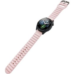 Mobigear Bumpy Bracelet Silicone pour Smartwatch Fermeture boucle ardillon - 22 mm - Rose