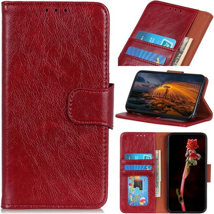 Mobigear Classy Housse Motorola Moto E22i Etui Porte-Monnaie - Rouge