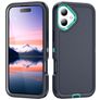 Mobigear Rugged Coque iPhone 17 Coque arrière Rigide Anti-Chocs - Bleu