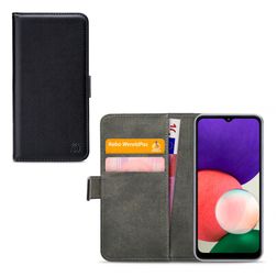 Mobilize Classic Gelly Wallet Housse Samsung Galaxy A22 5G Etui Porte-Monnaie - Noir