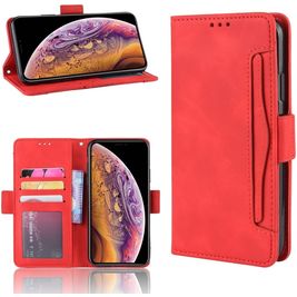 Mobigear Slide Wallet Housse iPhone 11 Etui Porte-Monnaie - Rouge