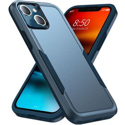 Mobigear Heavy Armor Coque iPhone 14 Coque arrière Rigide Anti-Chocs - Dark Blue