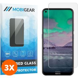 Mobigear Nokia 3.4 Verre trempé Protection d'écran - Compatible Coque (Lot de 3)
