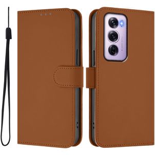 Mobigear Urban Wallet Housse OPPO Reno 12 Pro Etui Porte-Monnaie - Marron