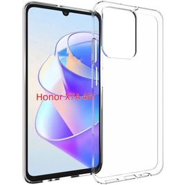 Mobigear Basics Coque Transparente HONOR X7A Coque arrière en TPU Souple - Transparent