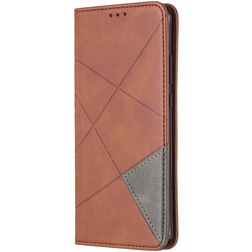 Mobigear Rhombus Slim Housse Huawei P40 Pro Etui - Marron