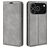 Mobigear Retro Slim Housse iPhone 17 Pro Etui Porte-Monnaie - Gris