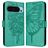 Mobigear Butterfly Housse Google Pixel 9 Pro XL Etui Porte-Monnaie - Vert