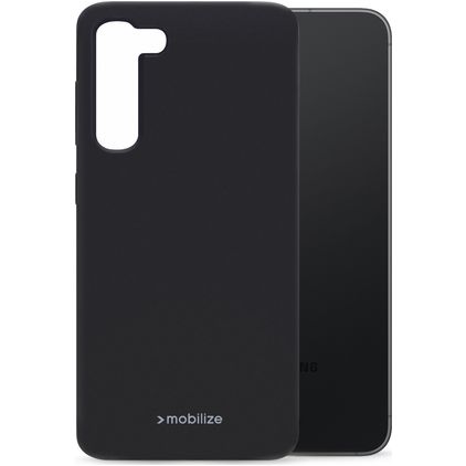 Mobilize Rubber Gelly Coque Samsung Galaxy S23 FE Coque arrière en TPU Souple - Matt Black