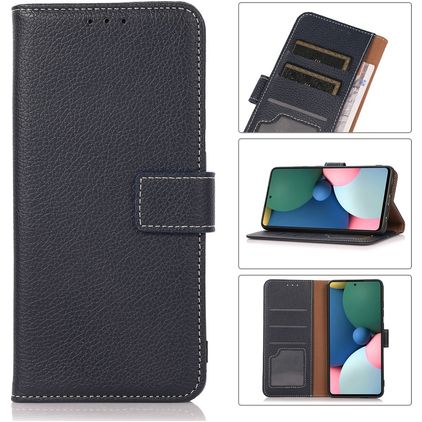 Mobigear Wallet POCO X4 GT Étui Portefeuille - Bleu foncé