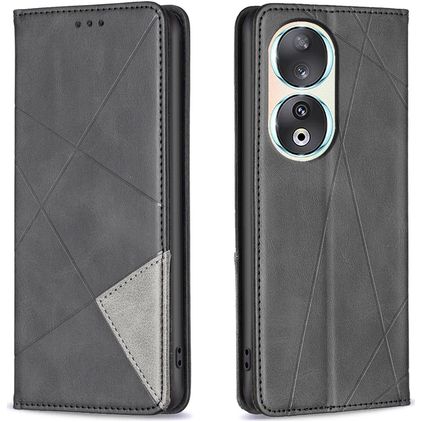 Mobigear Rhombus Slim Housse HONOR 90 Etui - Noir