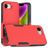 Mobigear Heavy Armor Coque iPhone 16e Coque arrière Rigide Anti-Chocs - Rouge