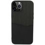 Valenta Card Slot Coque iPhone 13 Pro Max Coque arrière en Cuir Véritable avec Porte-Cartes - Noir