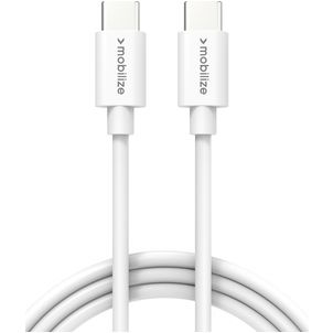 Mobilize - Câble USB-C vers USB-C 1 mètre - Blanc