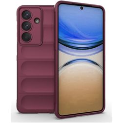 Mobigear Bumpy Coque Samsung Galaxy S26 Plus Coque arrière en TPU Souple - Wine Red