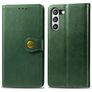 Mobigear Snap Button Housse Samsung Galaxy S21 FE Etui Porte-Monnaie - Vert