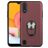 Mobigear Armor Ring Coque Samsung Galaxy A01 Coque arrière Rigide Anti-Chocs avec Anneau-Support - Rouge