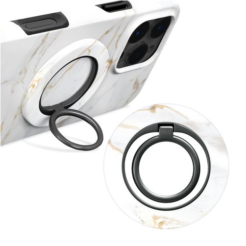 MIO Holder MagSafe Bague téléphone - White Marble Universel