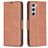 Mobigear Excellent Housse Samsung Galaxy S23 Etui Porte-Monnaie - Marron