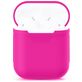 Mobigear Colors Coque Apple AirPods 1 Coque en Silicone Souple - Magenta