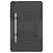 Mobigear Tire Coque Samsung Galaxy Tab S6 Lite Coque Arrière Rigide Antichoc + Porte-crayon + Support Amovible - Noir