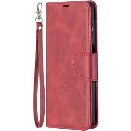 Mobigear Excellent Housse Samsung Galaxy A12 Etui Porte-Monnaie - Rouge