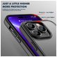 Mobigear Crystal Coque iPhone 14 Pro Coque arrière Rigide Anti-Chocs - Noir