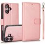 Mobigear Wallet Housse iPhone 16 Plus Etui avec Coque Détachable Porte-Monnaie - Rose doré