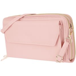 Antonio Fonzo Crossbody Clutch Sac Téléphone - Large - Rose